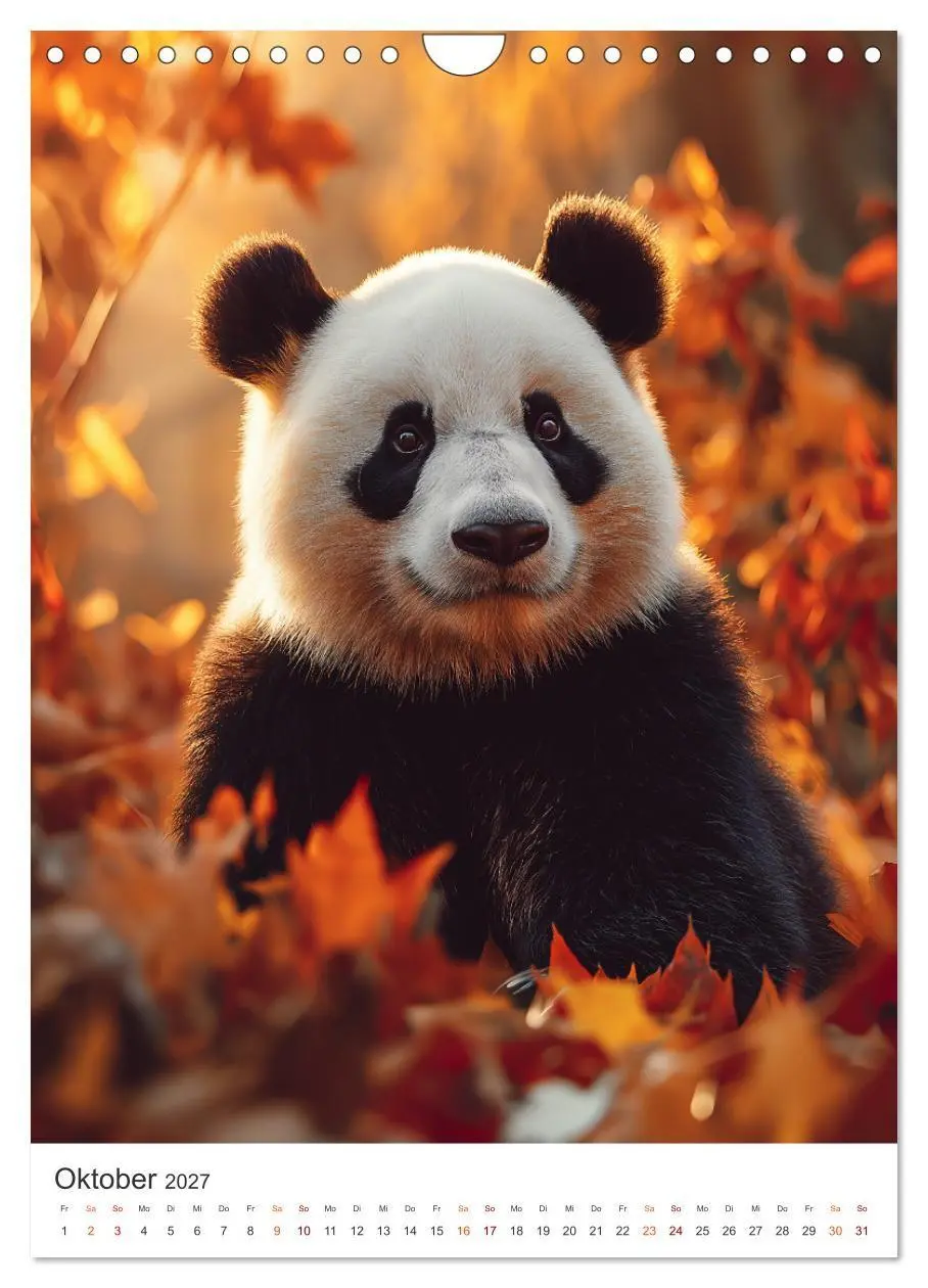 Bild: 9783516781830 | Panda Momente (Wandkalender 2027 DIN A4 hoch), CALVENDO Monatskalender