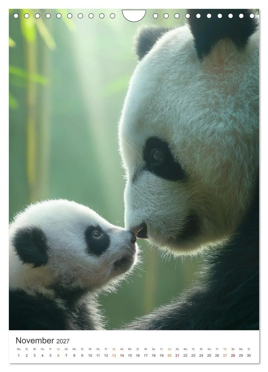 Bild: 9783516781830 | Panda Momente (Wandkalender 2027 DIN A4 hoch), CALVENDO Monatskalender