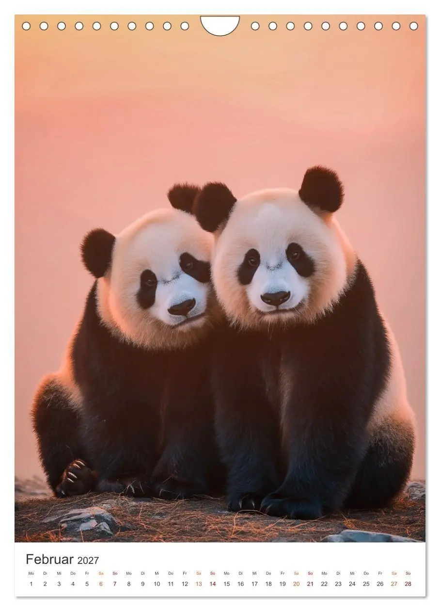 Bild: 9783516781830 | Panda Momente (Wandkalender 2027 DIN A4 hoch), CALVENDO Monatskalender
