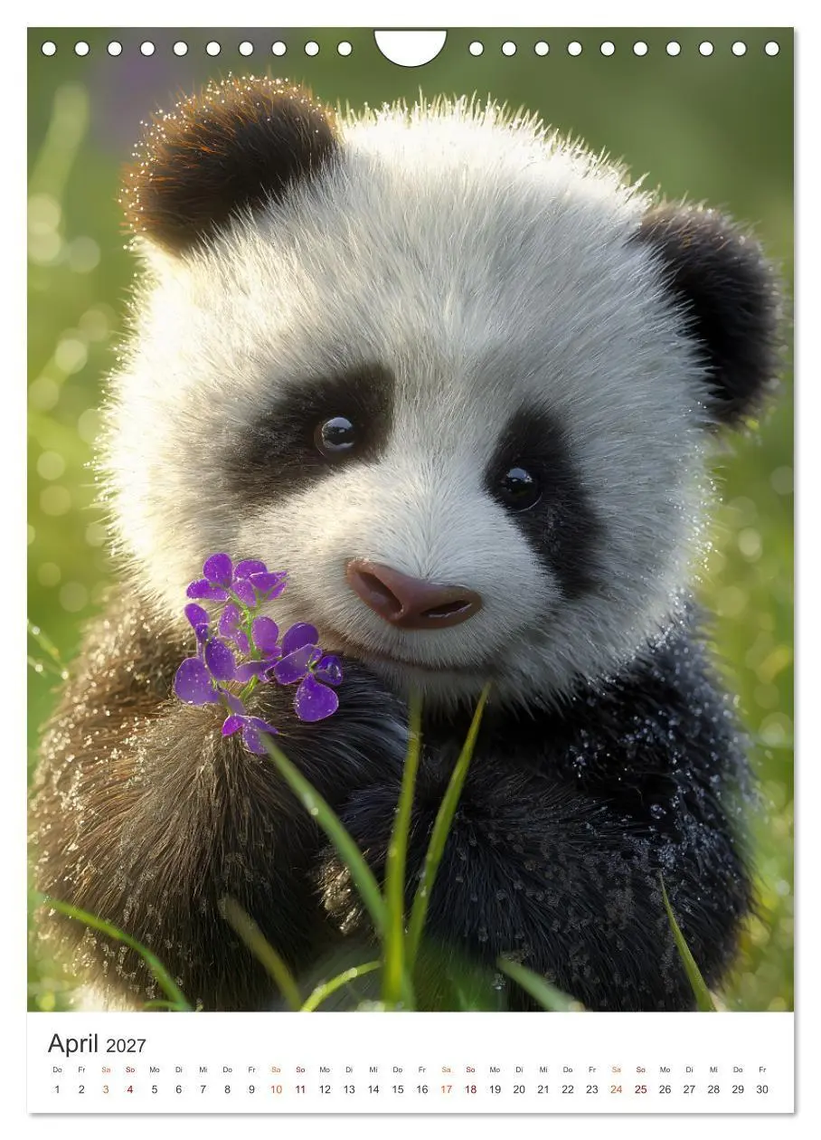 Bild: 9783516781830 | Panda Momente (Wandkalender 2027 DIN A4 hoch), CALVENDO Monatskalender