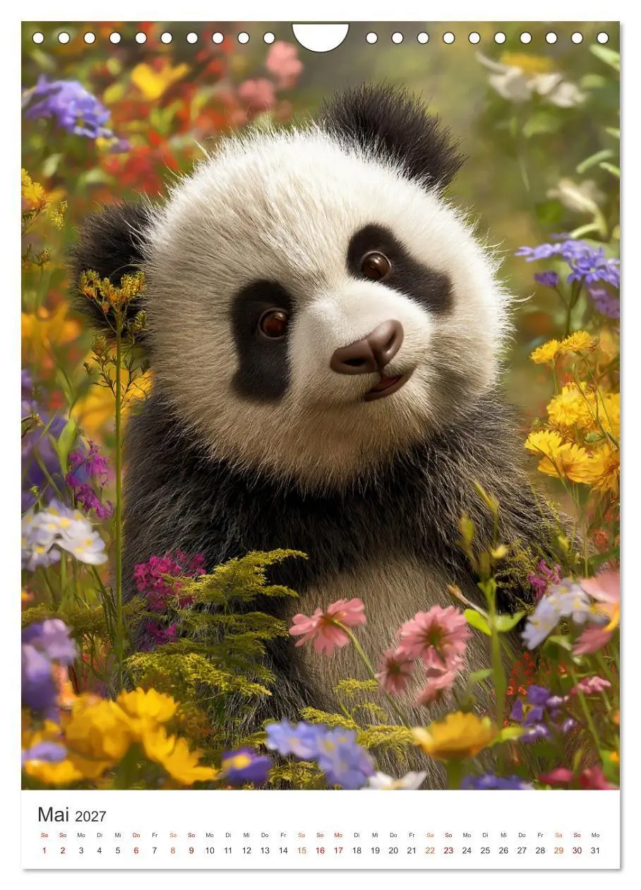 Bild: 9783516781830 | Panda Momente (Wandkalender 2027 DIN A4 hoch), CALVENDO Monatskalender