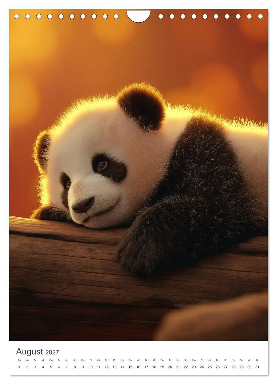 Bild: 9783516781830 | Panda Momente (Wandkalender 2027 DIN A4 hoch), CALVENDO Monatskalender