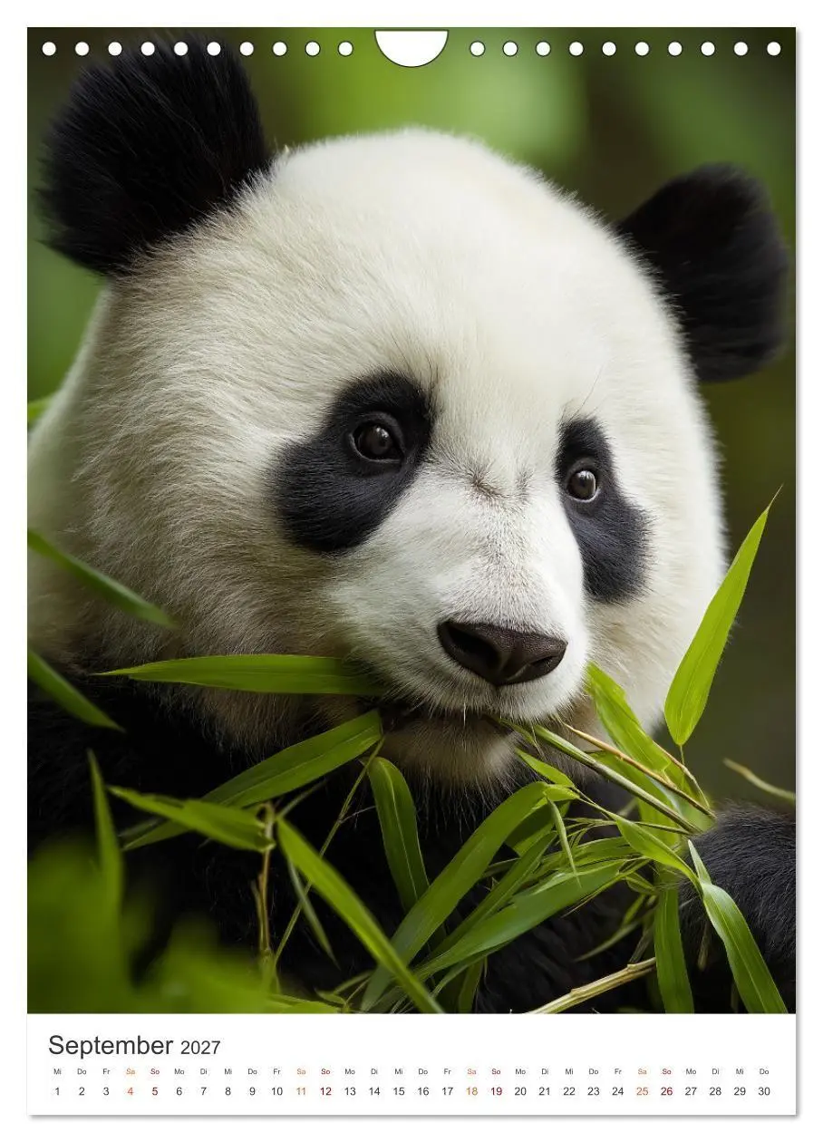 Bild: 9783516781830 | Panda Momente (Wandkalender 2027 DIN A4 hoch), CALVENDO Monatskalender