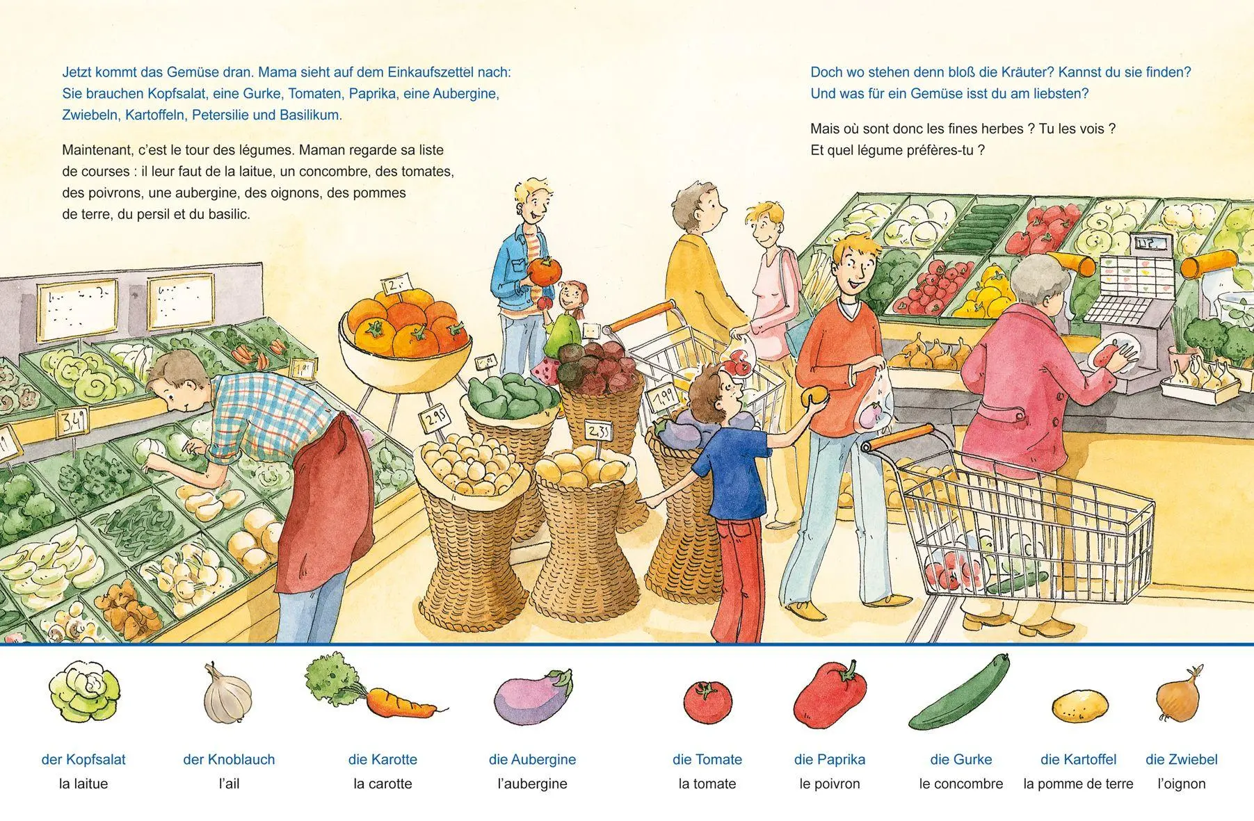Bild: 9783695051830 | Im Supermarkt (Deutsch-Französisch) | Zweisprachiges Kinderbuch | Böse