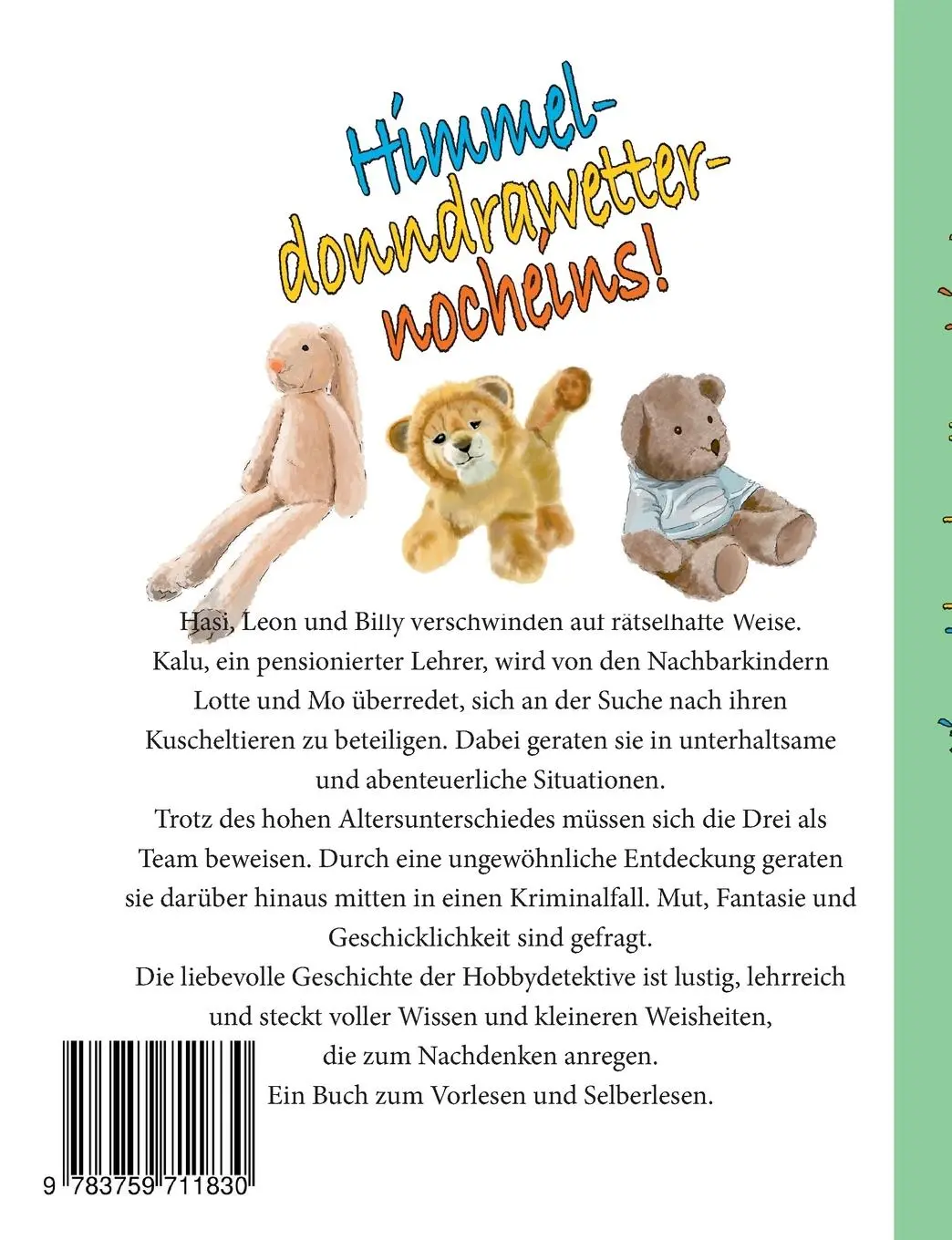 Rückseite: 9783759711830 | Himmeldonndrawetternocheins | Manfred Cibis | Taschenbuch | 100 S.