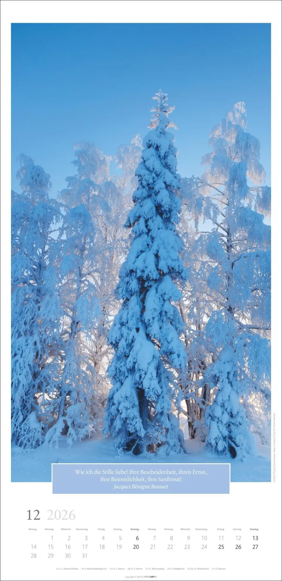 Bild: 9783839901830 | Wunderwelt der Bäume Kalender 2026 | Frank Krahmer | Kalender | 14 S.