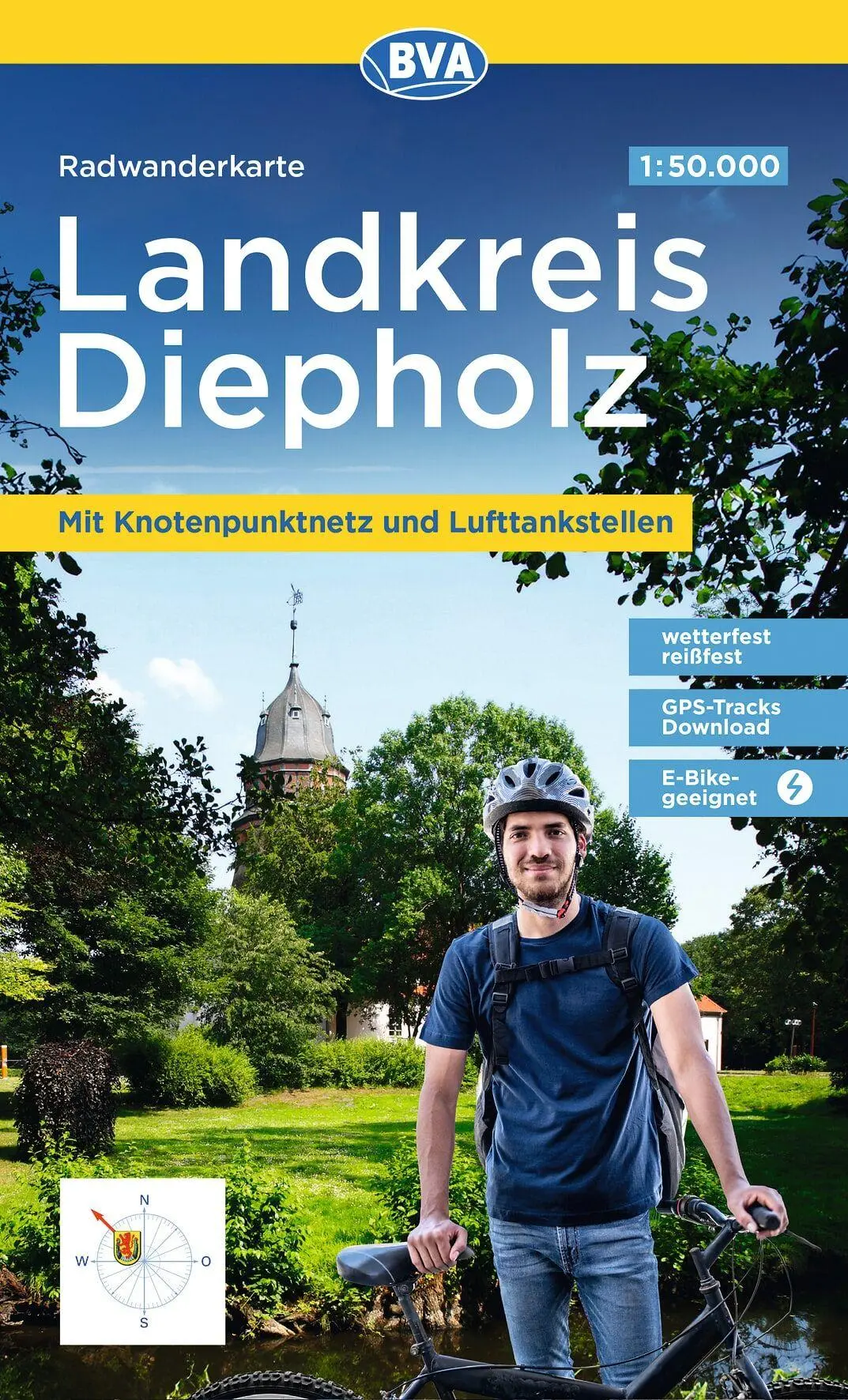 Cover: 9783969901830 | BVA Radwanderkarte Landkreis Diepholz mit Knotenpunkten 1:50.000