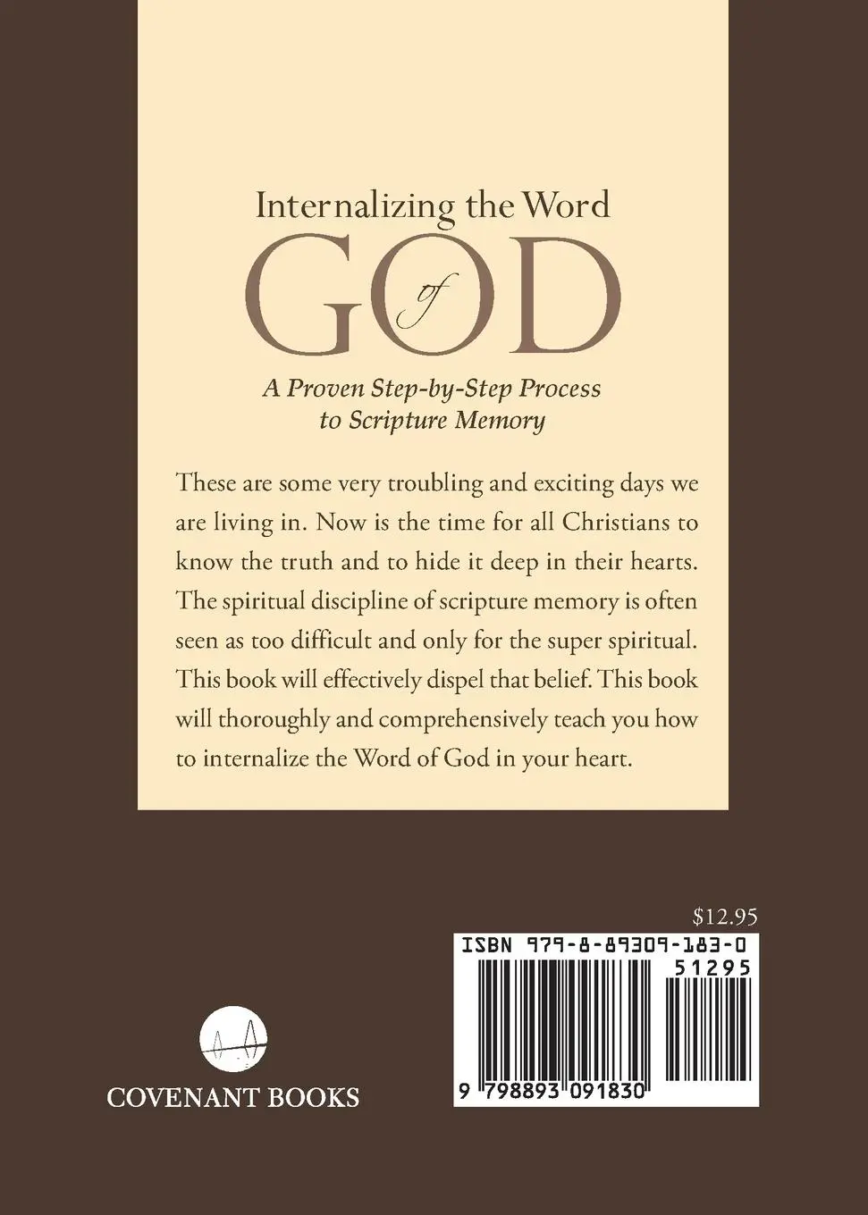 Rückseite: 9798893091830 | Internalizing the Word of God | Mike Harrison | Taschenbuch | Englisch