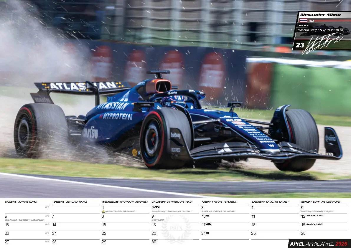 Bild: 9798893611830 | Formel 1 Kalender 2026 | Kalender | 14 S. | Deutsch | 2026