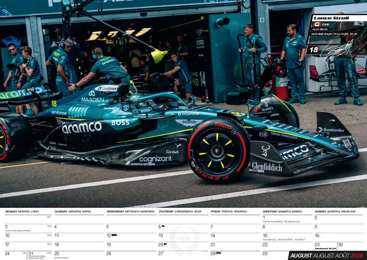 Bild: 9798893611830 | Formel 1 Kalender 2026 | Kalender | 14 S. | Deutsch | 2026