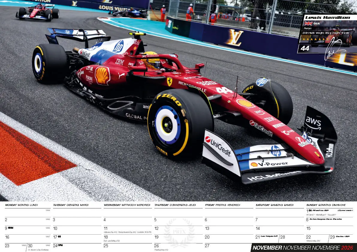 Bild: 9798893611830 | Formel 1 Kalender 2026 | Kalender | 14 S. | Deutsch | 2026