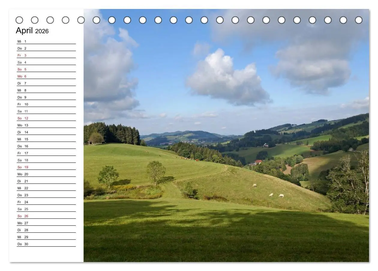 Bild: 9783457991930 | Südschwarzwald - Impressionen (Tischkalender 2026 DIN A5 quer),...