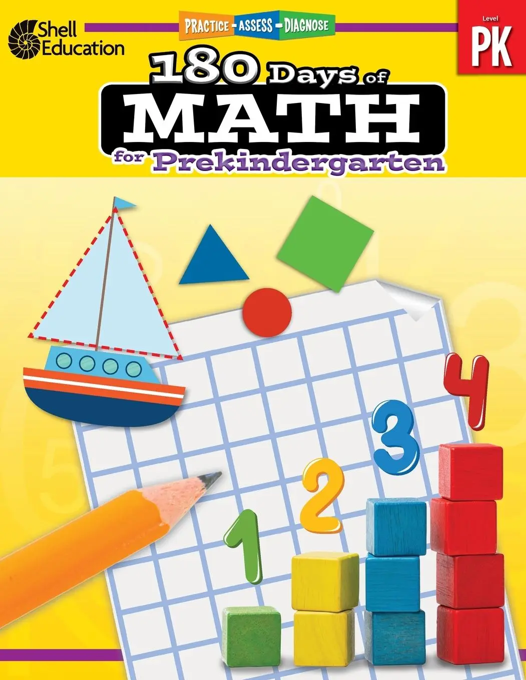 Cover: 9781087652030 | 180 Days(TM): Math for Prekindergarten | Practice, Assess, Diagnose