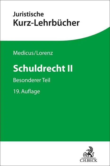 Cover: 9783406772030 | Schuldrecht II | Besonderer Teil. Ein Studienbuch | Medicus (u. a.)