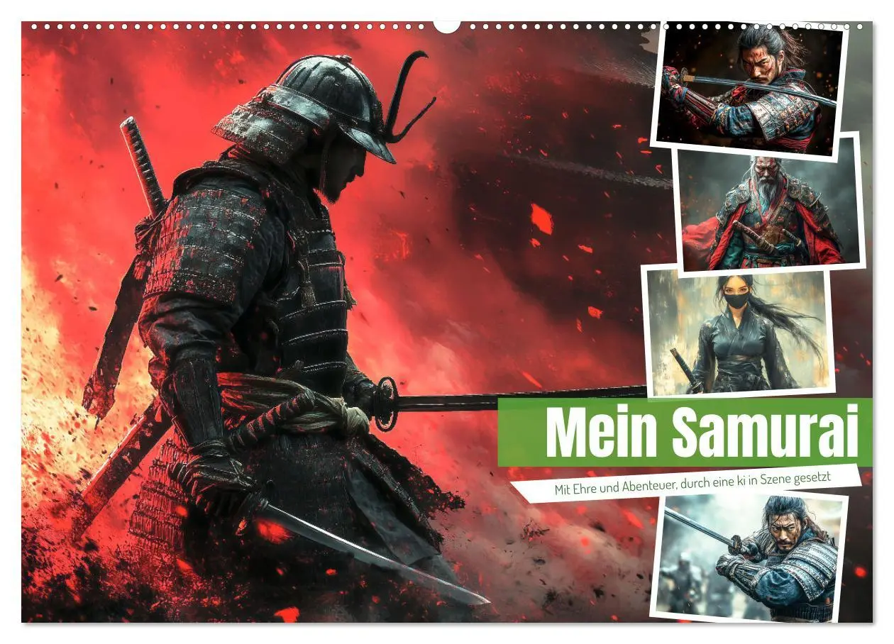 Cover: 9783457332030 | Mein Samurai (Wandkalender 2026 DIN A2 quer), CALVENDO Monatskalender