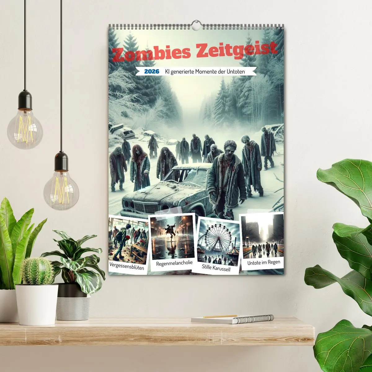 Bild: 9783516282030 | Zombies Zeitgeist - KI generierte Momente der Untoten (Wandkalender...