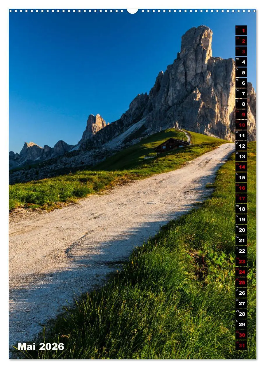 Bild: 9783516422030 | Dolomiten. Italien (Wandkalender 2026 DIN A2 hoch), CALVENDO...