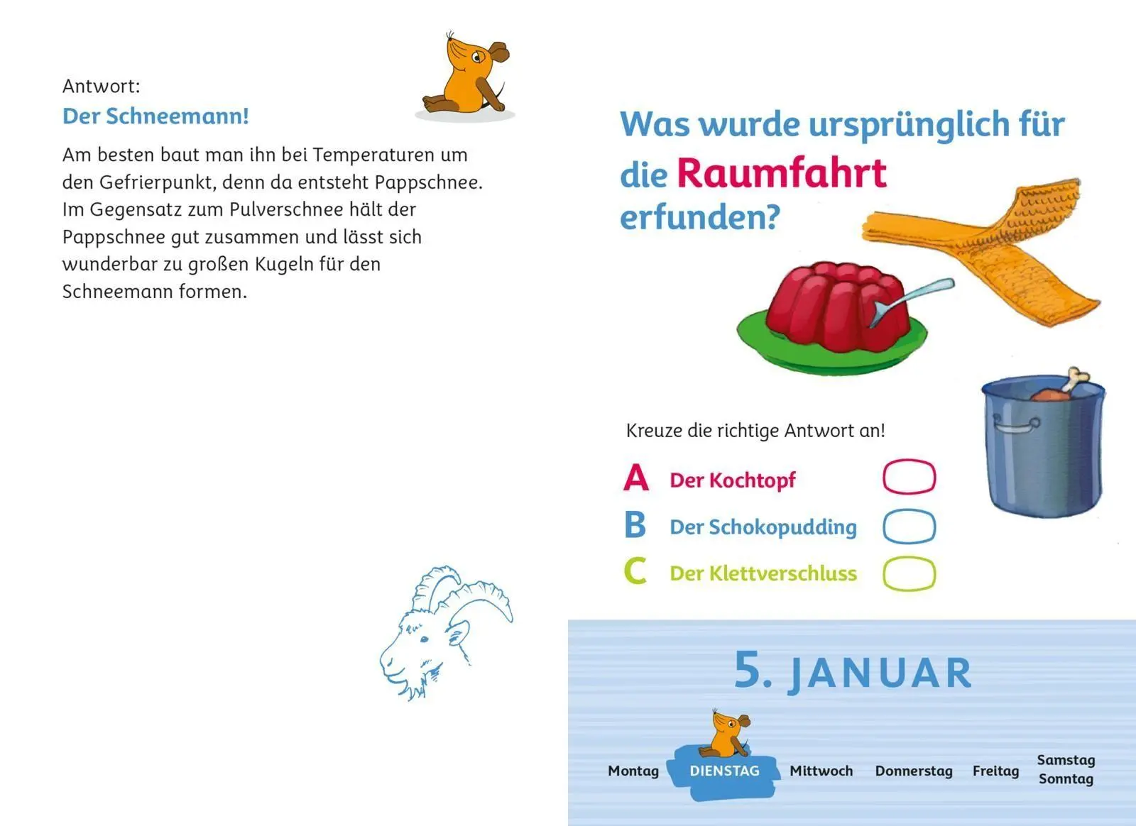 Bild: 9783830322030 | Frag doch mal ... die Maus: Tageskalender 2027 - Mein Kalender für...