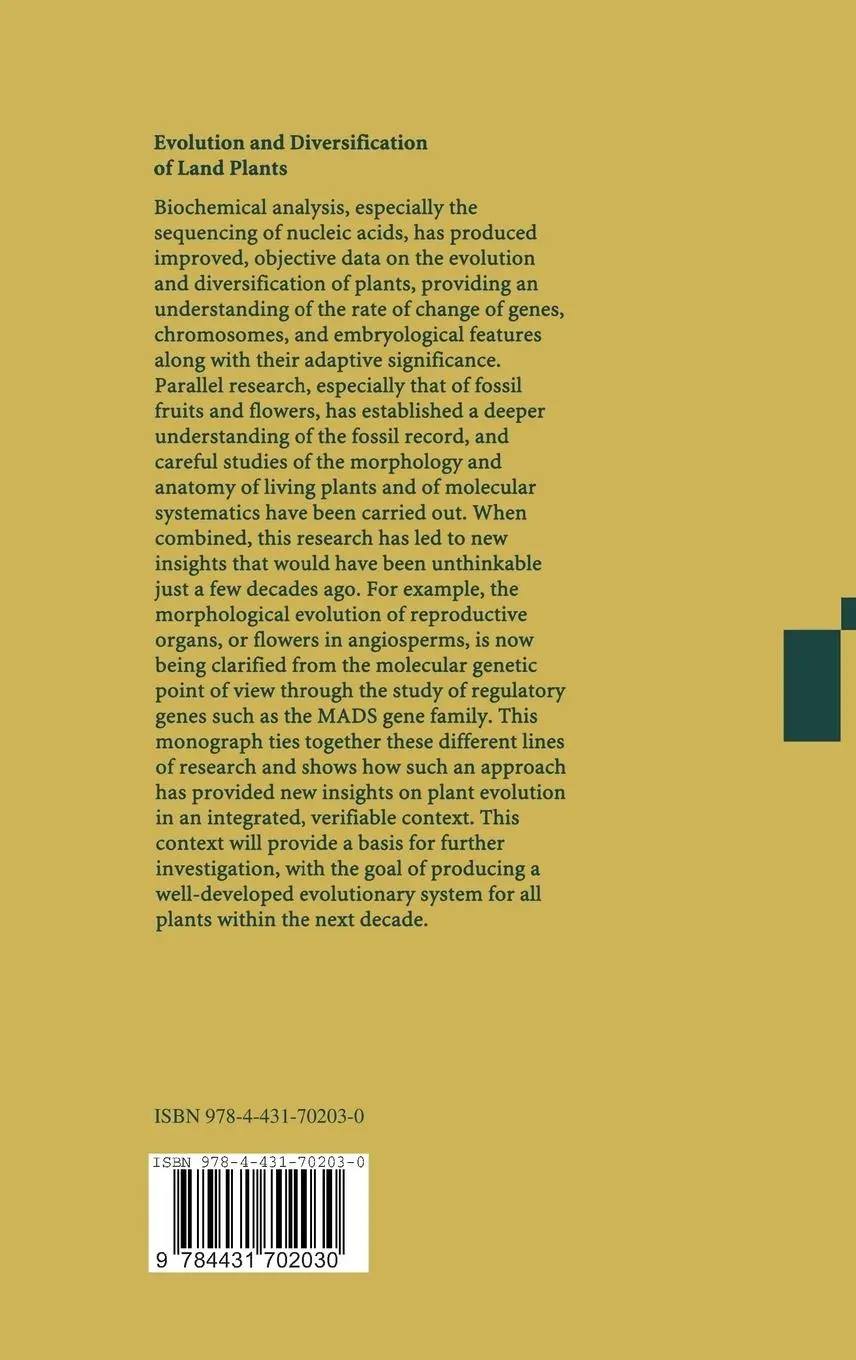 Rückseite: 9784431702030 | Evolution and Diversification of Land Plants | Peter H. Raven (u. a.)