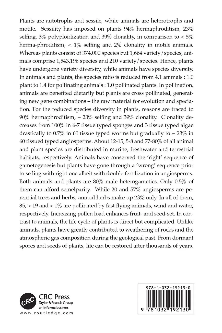Rückseite: 9781032192130 | Evolution and Speciation in Plants | T. J. Pandian | Taschenbuch