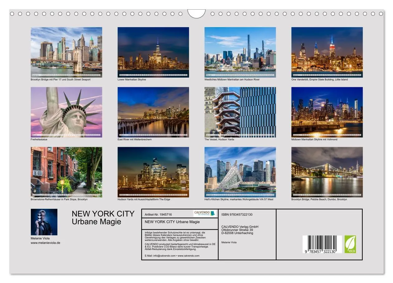 Bild: 9783457322130 | NEW YORK CITY Urbane Magie (Wandkalender 2026 DIN A3 quer),...