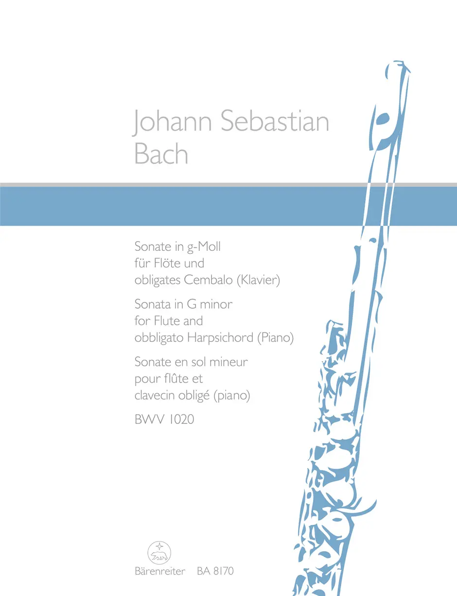Cover: 9790006542130 | Sonate g-Moll BWV 1020 | Johann Sebastian Bach | Buch