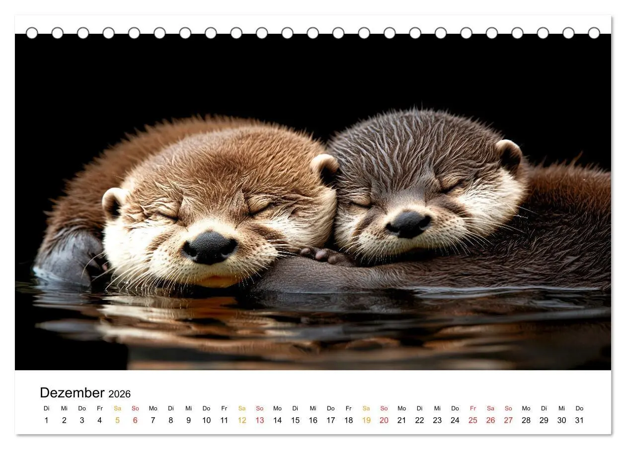 Bild: 9783457312230 | Wilde Heimat - Fischotter (Tischkalender 2026 DIN A5 quer),...