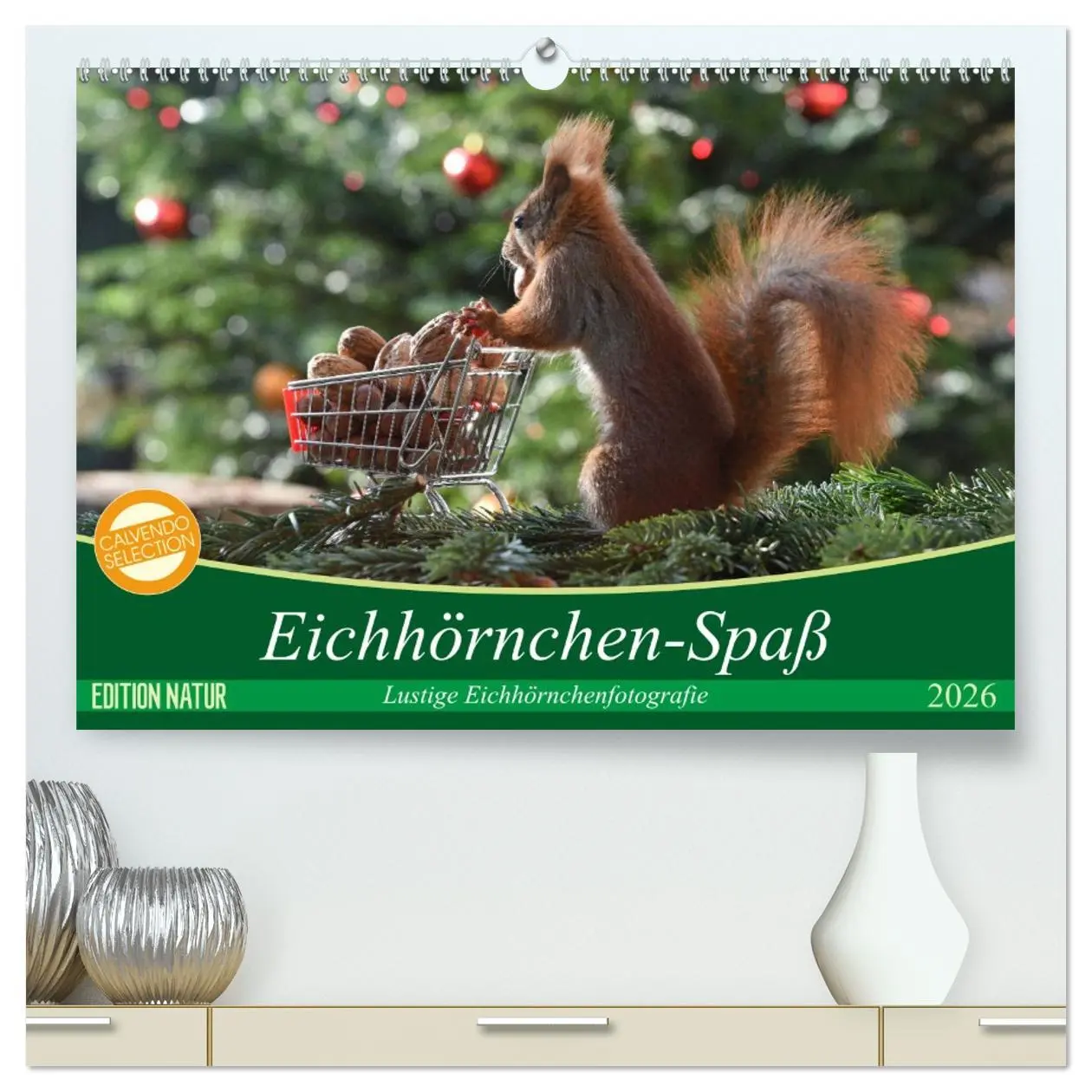 Cover: 9783516022230 | Eichhörnchen-Spaß (hochwertiger Premium Wandkalender 2026 DIN A2...