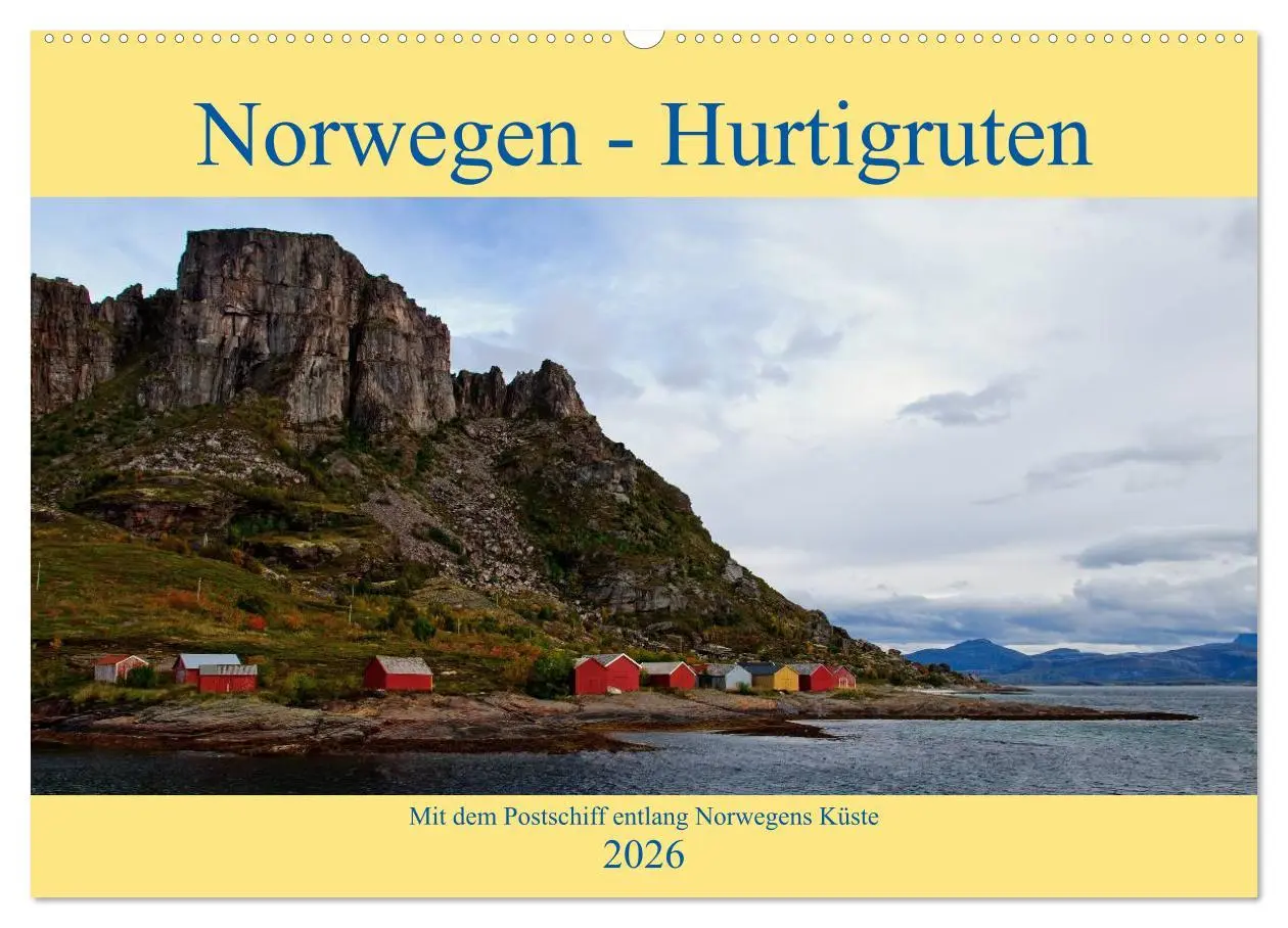 Cover: 9783516192230 | Norwegen - Hurtigruten (Wandkalender 2026 DIN A2 quer), CALVENDO...
