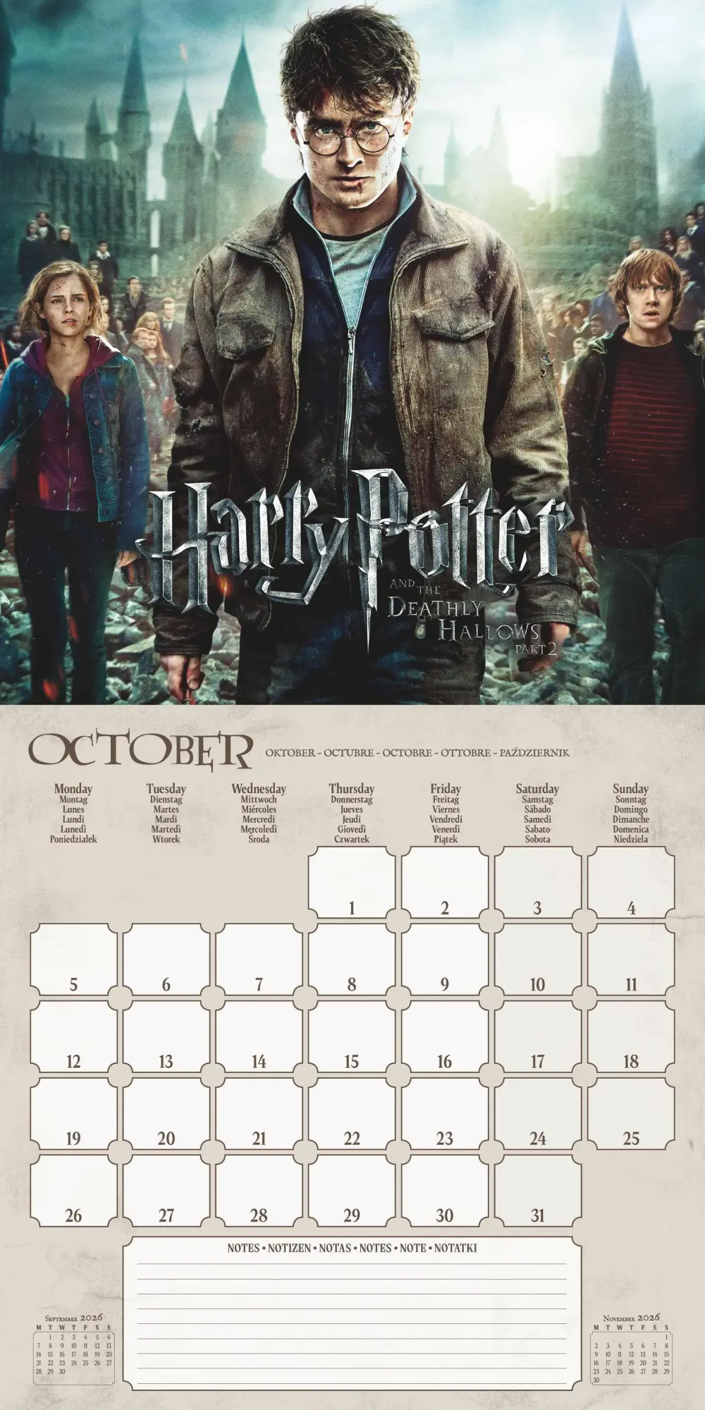 Bild: 9781804232330 | HARRY POTTER (FASHION) - Broschürenkalender im Format 30 x 30 | 28 S.