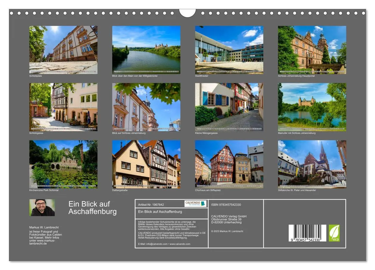Bild: 9783457542330 | Ein Blick auf Aschaffenburg (Wandkalender 2026 DIN A3 quer),...