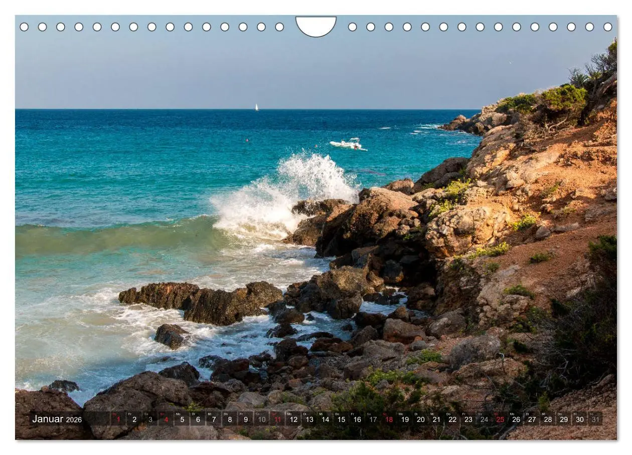 Bild: 9783457922330 | Ibiza Küste, Buchten und Strände (Wandkalender 2026 DIN A4 quer),...