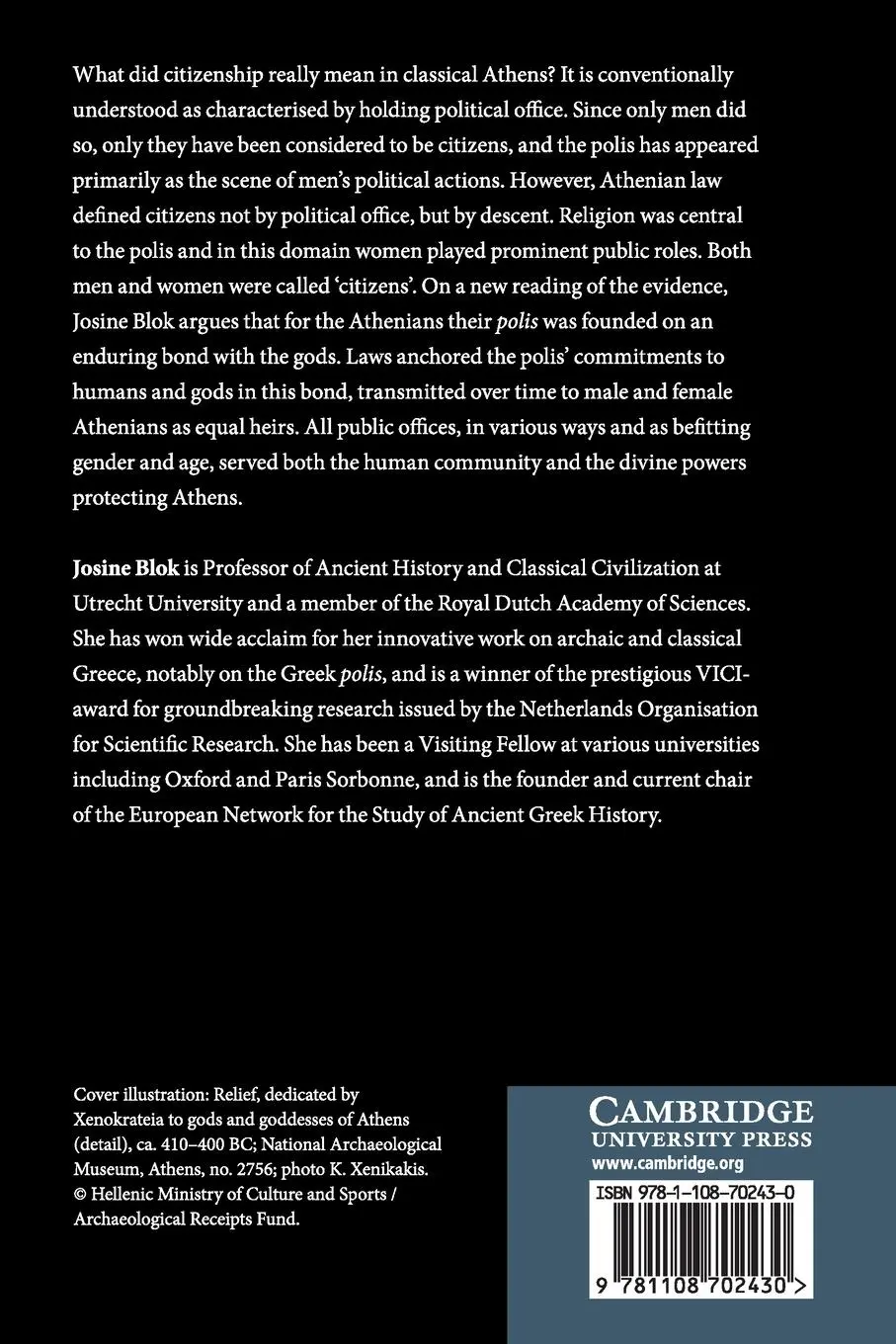 Rückseite: 9781108702430 | Citizenship in Classical Athens | Josine Blok | Taschenbuch | Englisch