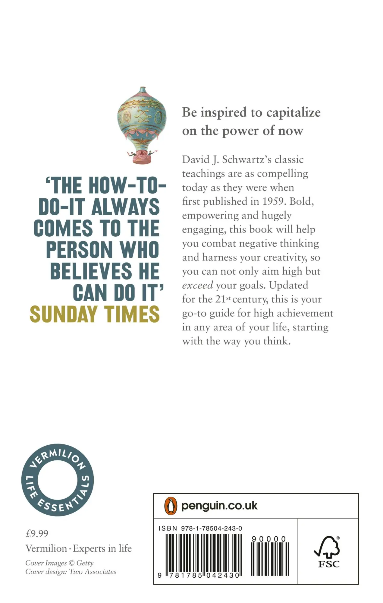 Rückseite: 9781785042430 | The Magic of Thinking Big | (Vermilion Life Essentials) | Schwartz