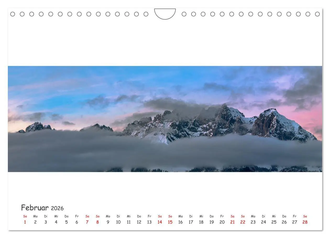 Bild: 9783457602430 | Wilder Kaiser Panorama 2026 (Wandkalender 2026 DIN A4 quer),...