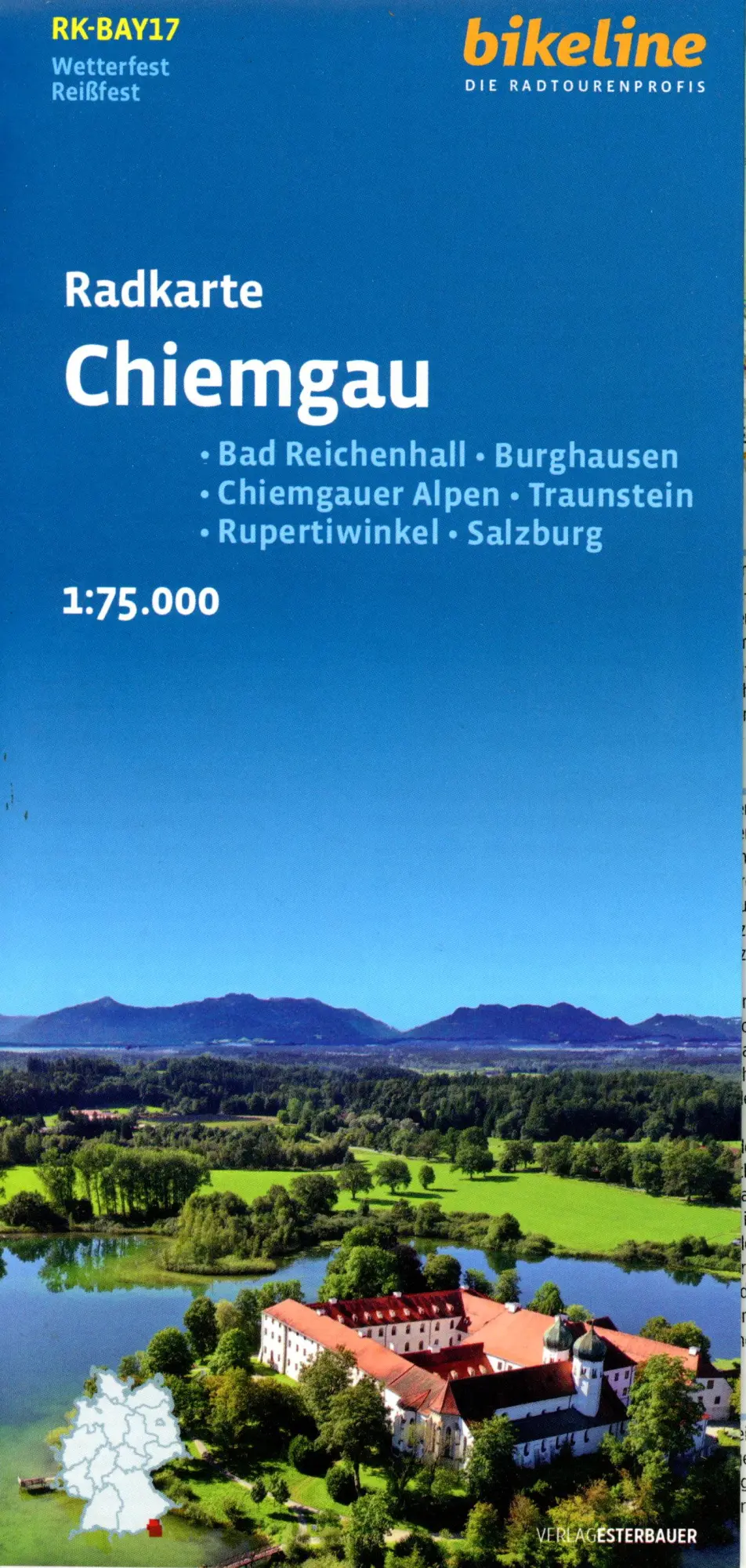 Cover: 9783711102430 | Radkarte Chiemgau (RK-BAY17) | Esterbauer Verlag | (Land-)Karte | 2024