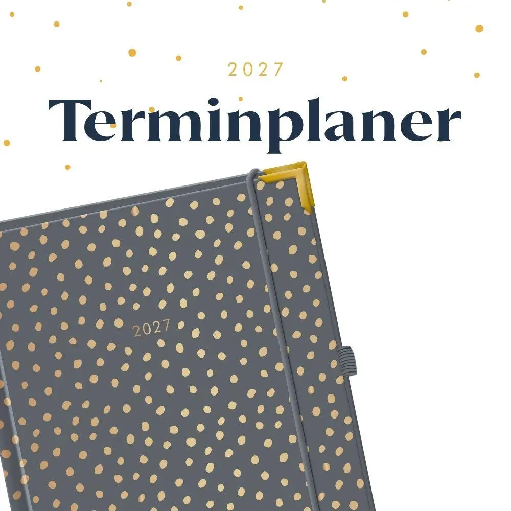 Bild: 9783986362430 | Terminplaner A5 Premium 2027 Dunkelgrau | Premium-Terminplaner | 2027