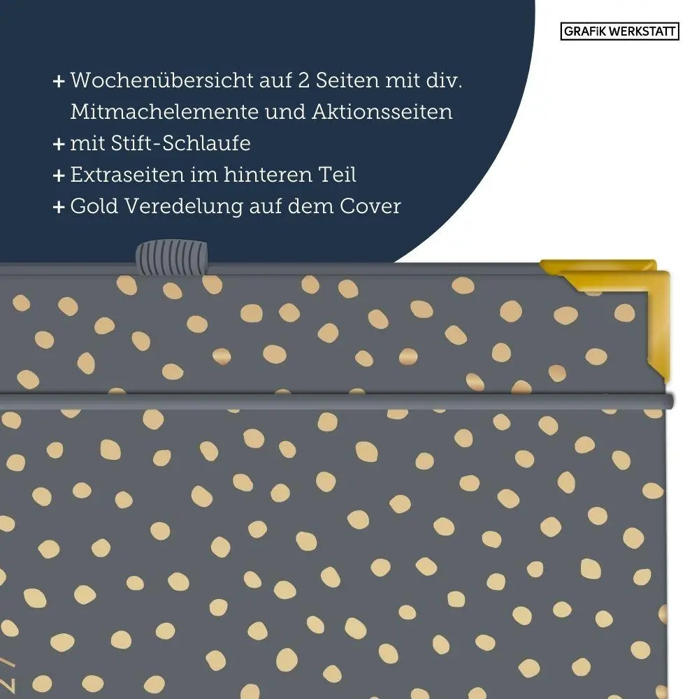 Bild: 9783986362430 | Terminplaner A5 Premium 2027 Dunkelgrau | Premium-Terminplaner | 2027