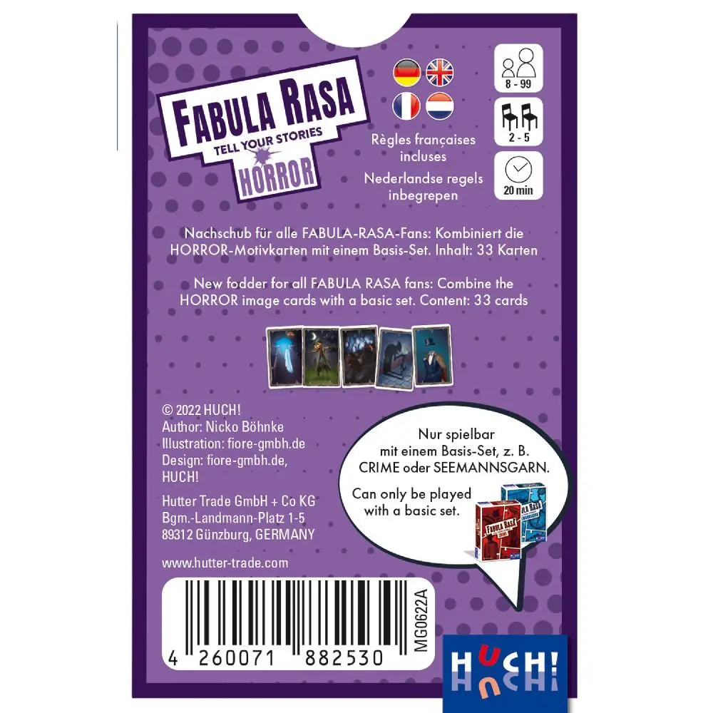 Bild: 4260071882530 | Fabula Rasa Erweiterung Horror (Spiel-Zubehör) | Nicko Böhnke | Spiel
