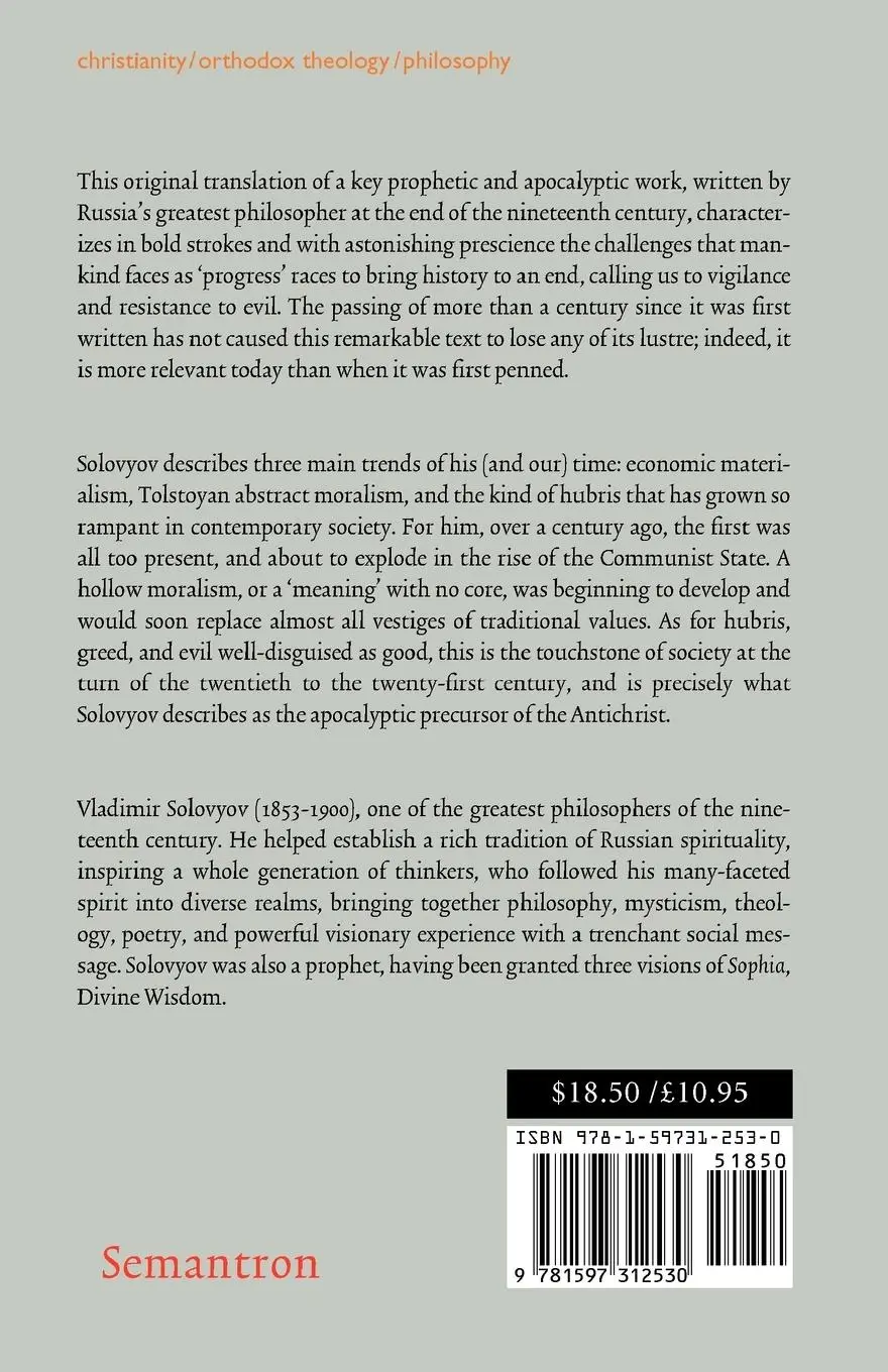 Rückseite: 9781597312530 | War and Christianity | Three Conversations by Vladimir Solovyov | Buch