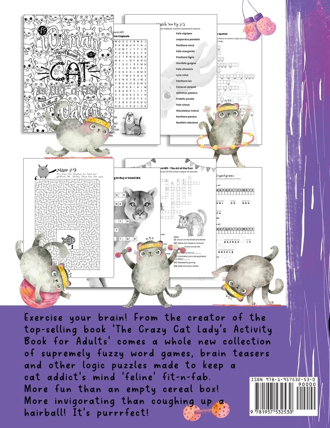 Rückseite: 9781957532530 | The Crazy Cat Lady's Activity Book #2 | Nola Lee Kelsey | Taschenbuch