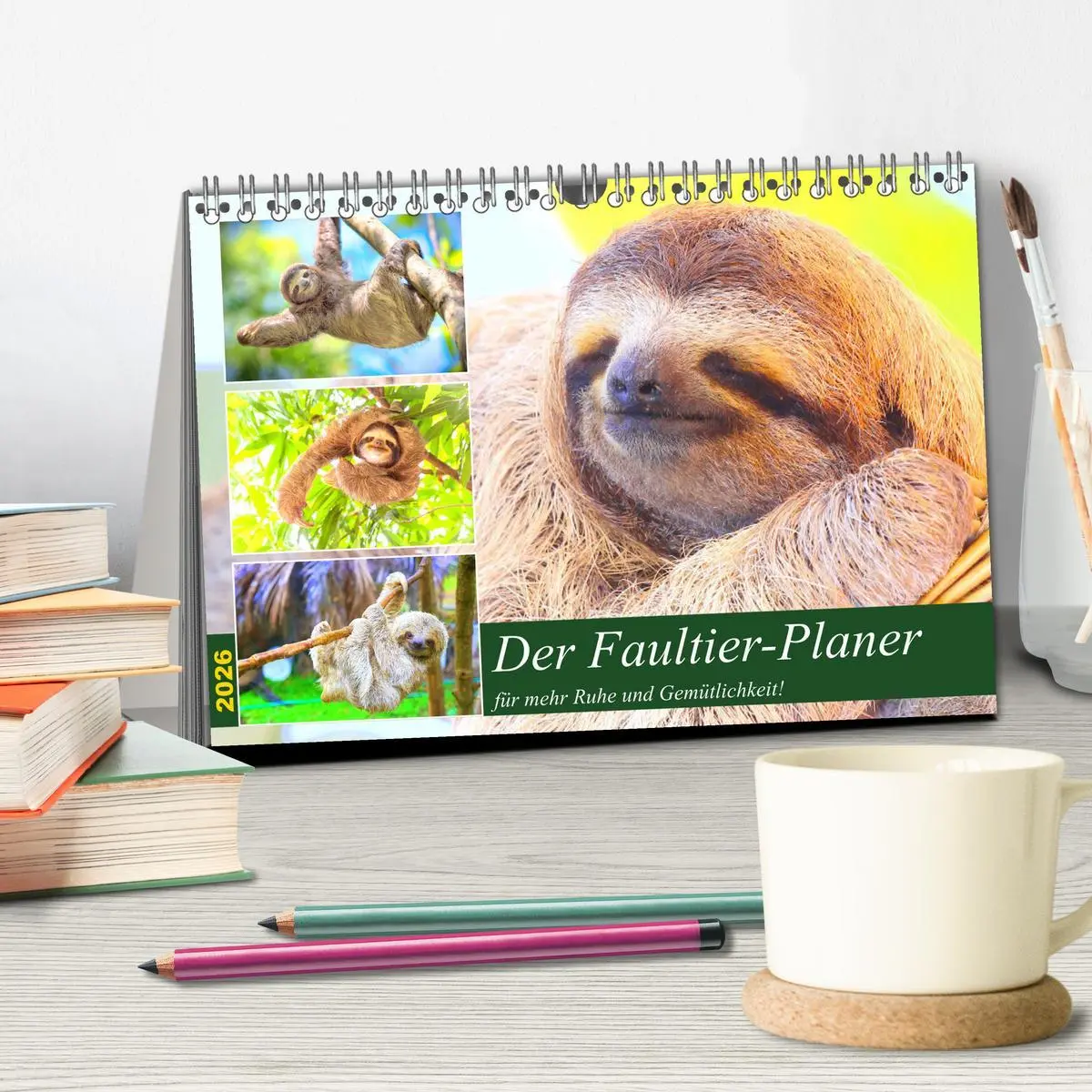Bild: 9783457452530 | Der Faultier-Planer für mehr Ruhe und Gemütlichkeit! (Tischkalender...