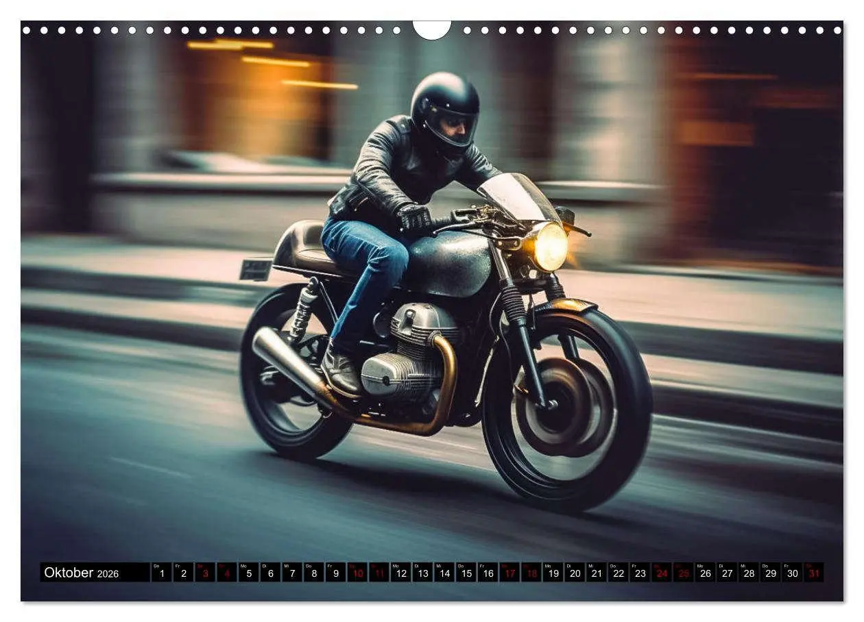 Bild: 9783457522530 | Urban Biker (Wandkalender 2026 DIN A3 quer), CALVENDO Monatskalender