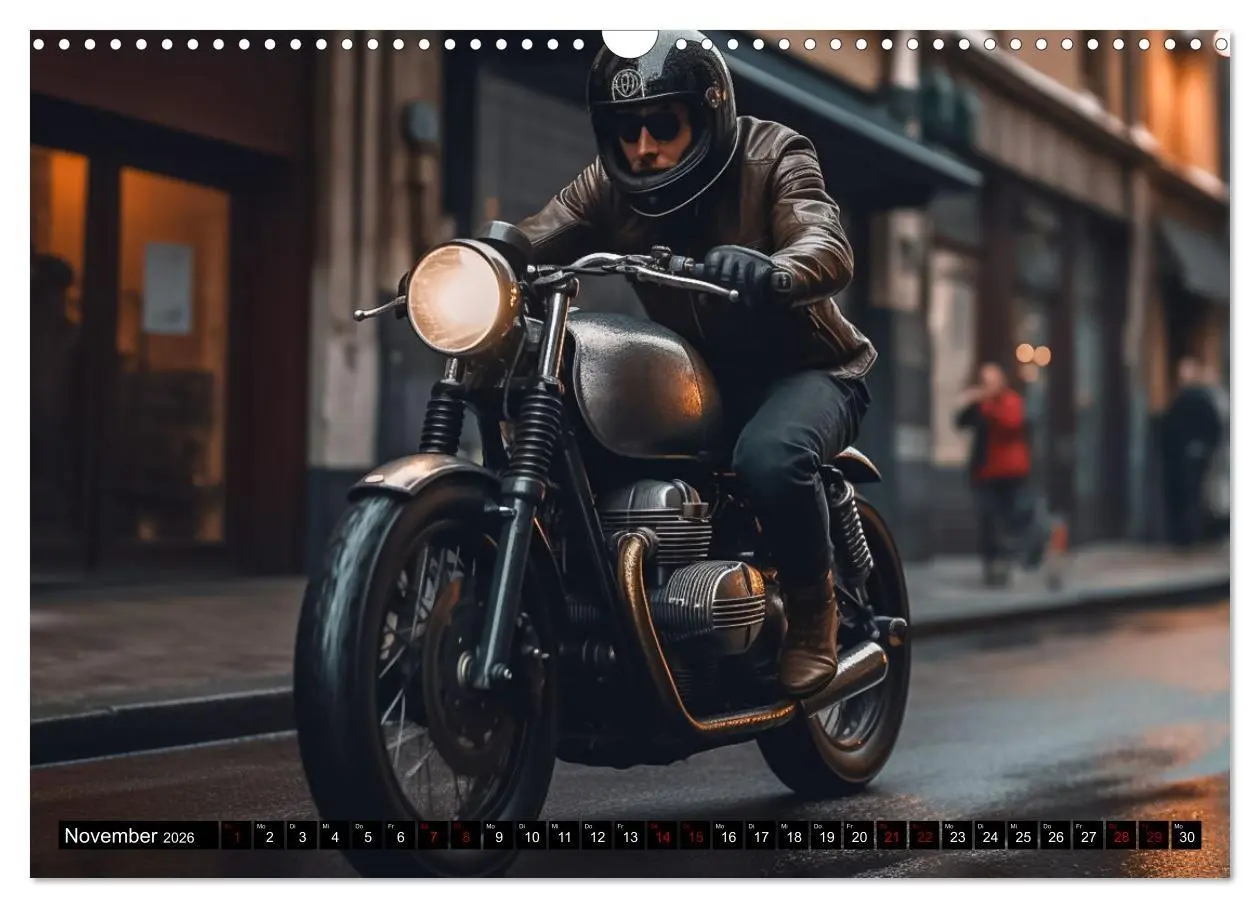 Bild: 9783457522530 | Urban Biker (Wandkalender 2026 DIN A3 quer), CALVENDO Monatskalender