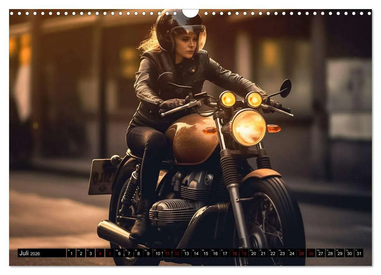 Bild: 9783457522530 | Urban Biker (Wandkalender 2026 DIN A3 quer), CALVENDO Monatskalender