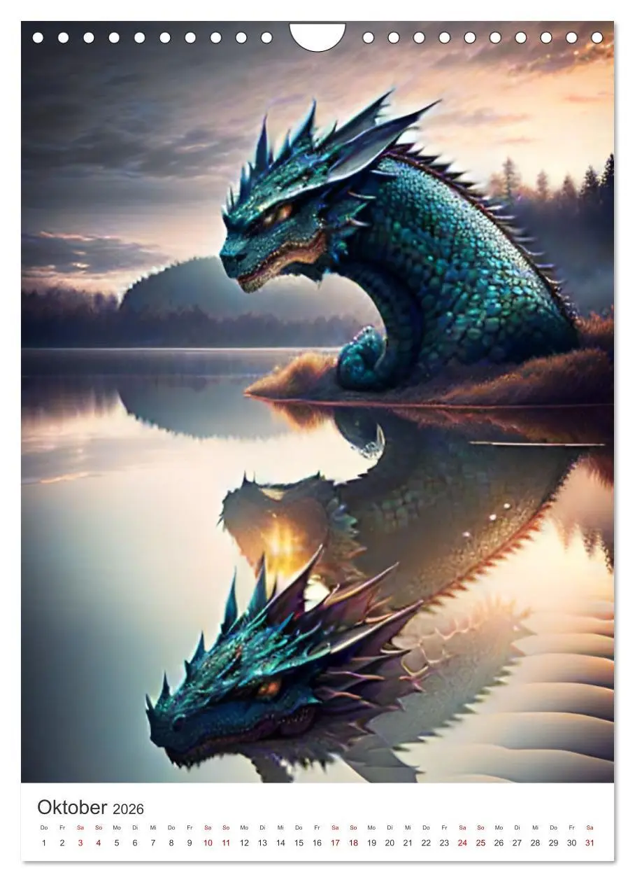 Bild: 9783516302530 | Die Magie der Drachen - Mystisches und Schauriges (Wandkalender...