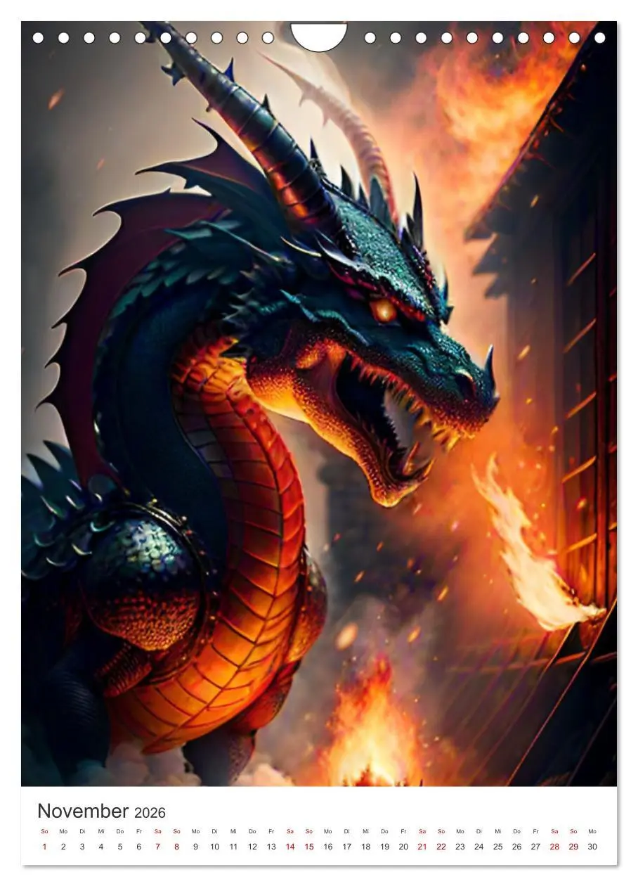 Bild: 9783516302530 | Die Magie der Drachen - Mystisches und Schauriges (Wandkalender...