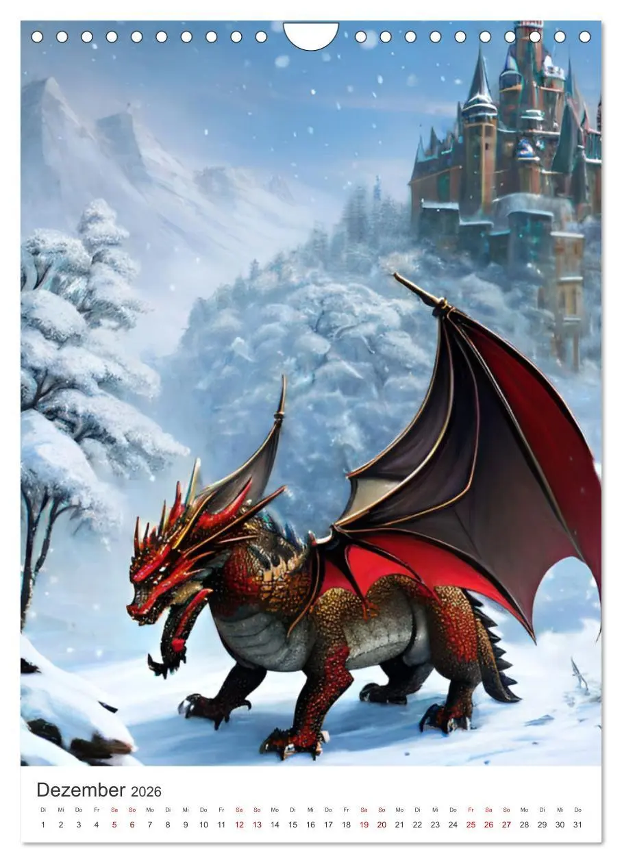 Bild: 9783516302530 | Die Magie der Drachen - Mystisches und Schauriges (Wandkalender...