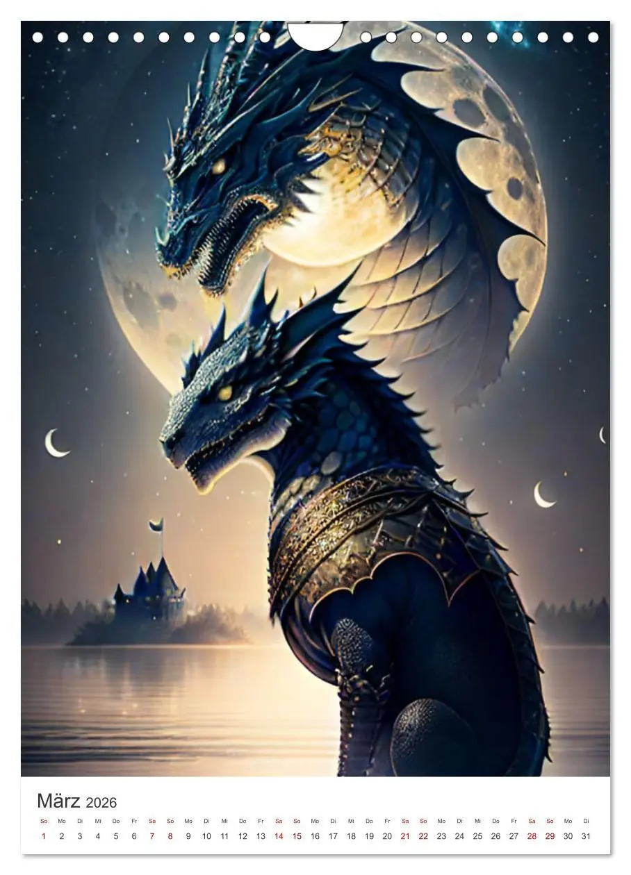 Bild: 9783516302530 | Die Magie der Drachen - Mystisches und Schauriges (Wandkalender...