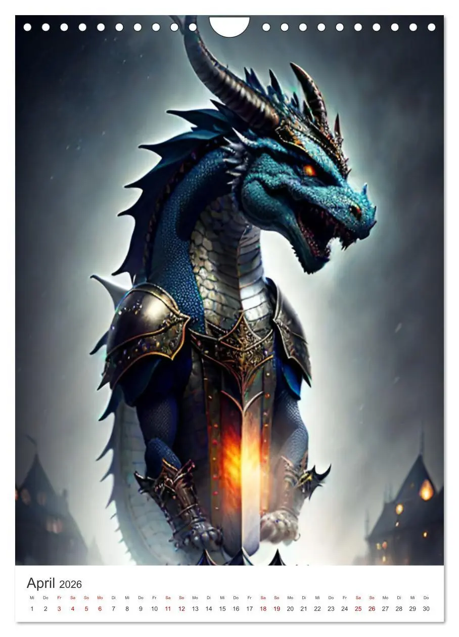 Bild: 9783516302530 | Die Magie der Drachen - Mystisches und Schauriges (Wandkalender...